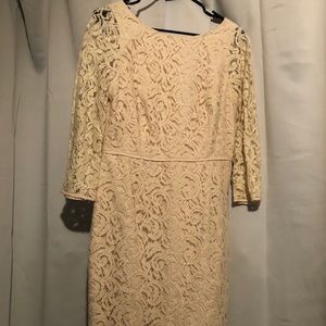 J Crew 3/4 sleeve lace dress